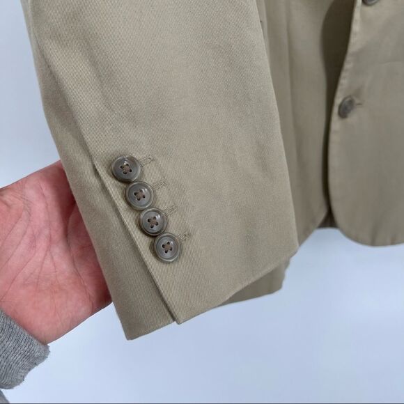 NWT Gap blazer sport coat Medium cotton three button academic professor - Picture 4 of 6